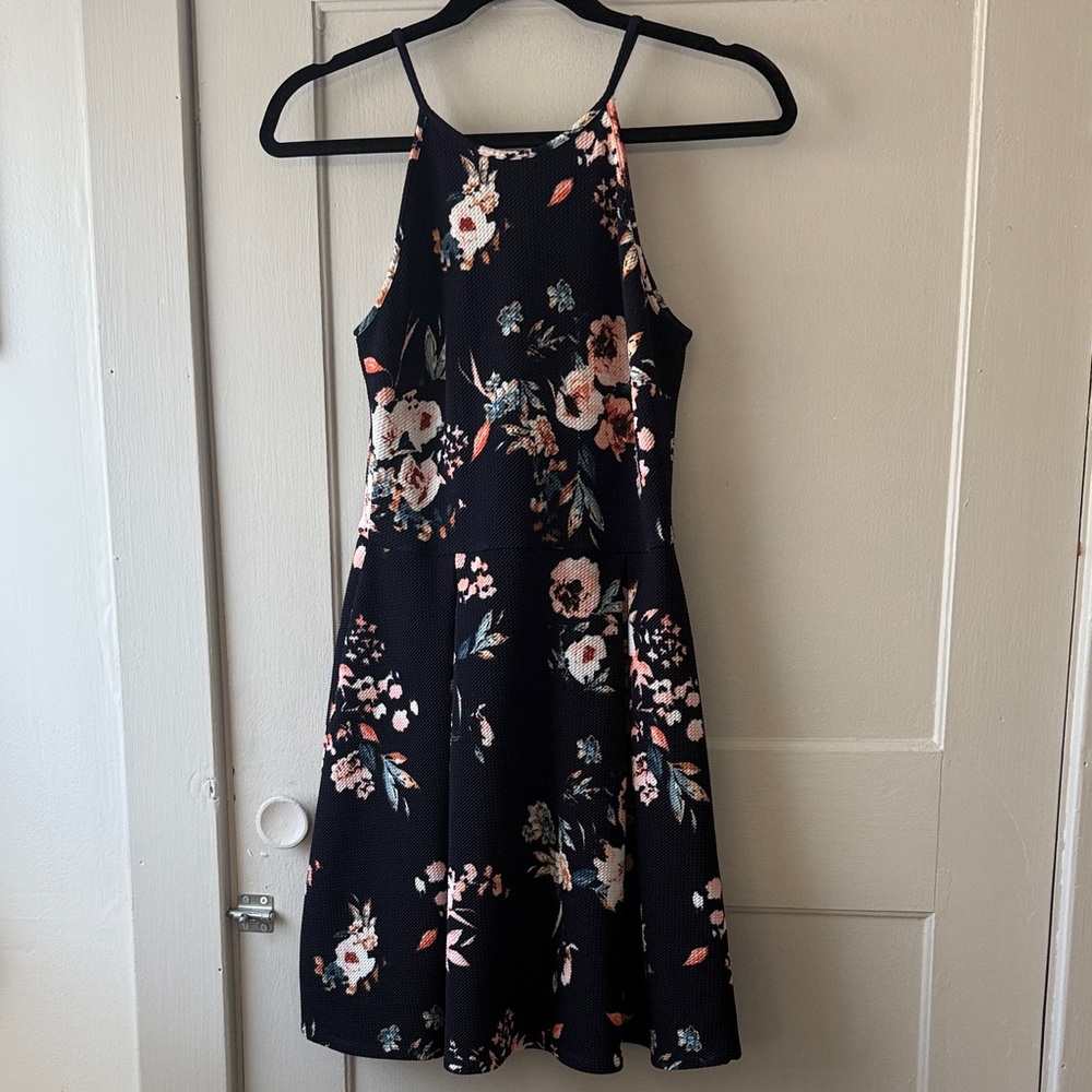 Soprano Navy and Peach Dress